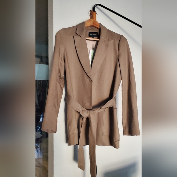 Trench coat in linen and ten cells, XS - Picture 1 of 4
